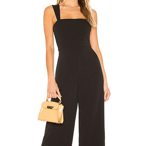 Lovers + Friends Milo Crop Jumpsuit Black - Picture 1 of 3